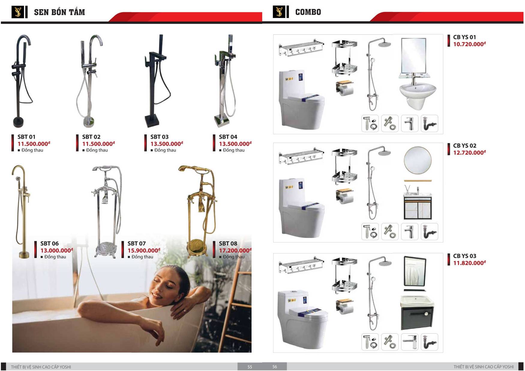 Thiết bị vệ sinh YOSHI Catalogue và Bảng giá mới nhất 2024 /Page 29